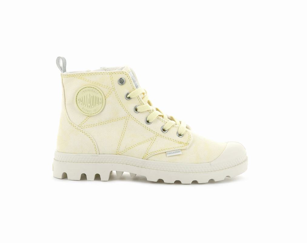 Botas Palladium Pampa Zip Desertwash Mujer - Amarillo ||QAGL-27581||